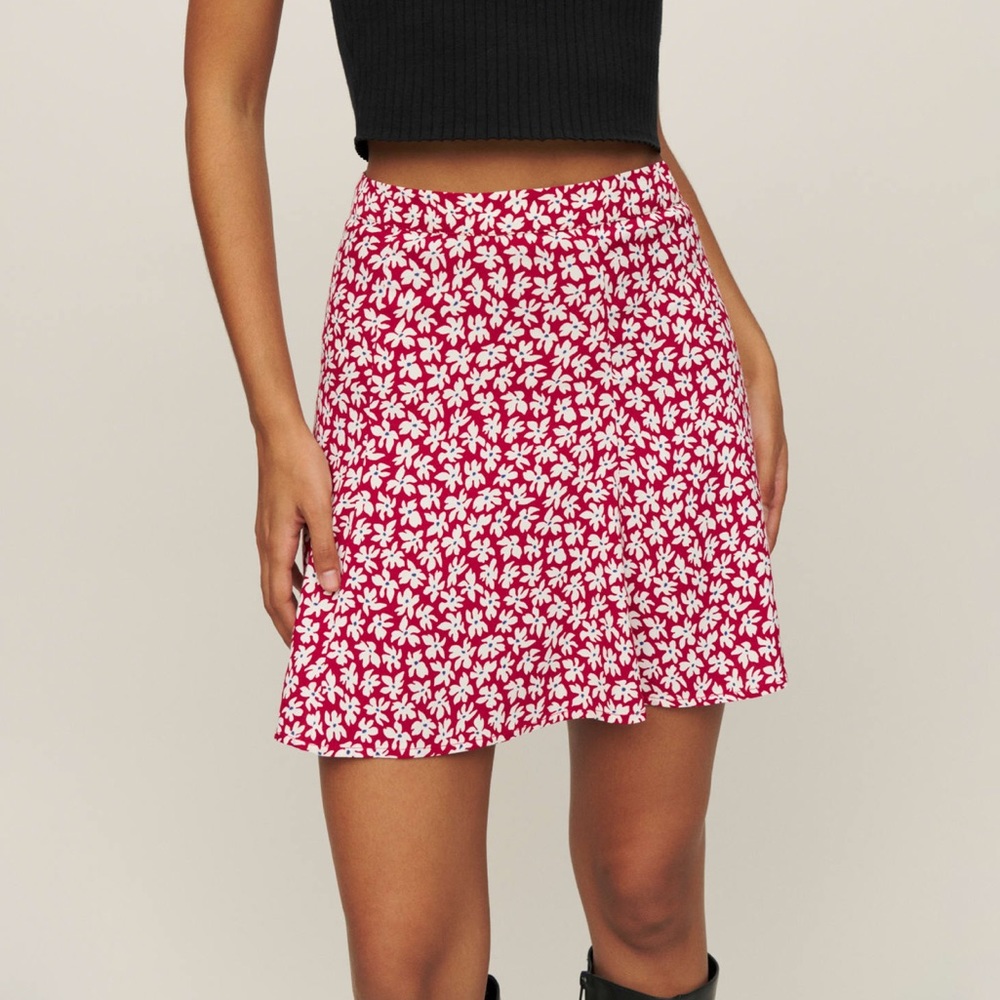 Reformation || Flounce Skirt || Grenadine || 0 || NWT ||